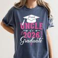 Proud Uncle Of a Class Of 2026 Graduate For Graduation Women's Comfort Colors T-Shirt Denim