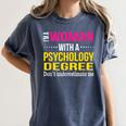 Psychology Degree Major Graduation 2024 Psychologist PsyD Women's Comfort Colors T-Shirt Denim