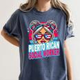 Puerto Rican Latina Social Worker MSW Masters Graduation Women's Comfort Colors T-Shirt Denim