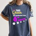 Queen 6th Grade Graduation For Girls Women's Comfort Colors T-Shirt Denim