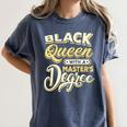 Queen Proud Masters Graduation Women's Comfort Colors T-Shirt Denim