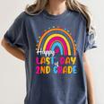 Rainbow Last Day Of 2nd Grade Teacher Student Graduation For Men Women Kids Women's Comfort Colors T-Shirt Denim