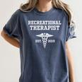 Recreational Therapy Recreational Therapist Graduation Women's Comfort Colors T-Shirt Denim