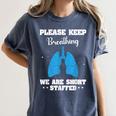 Respiratory Therapist Appreciation RT School Graduation Women's Comfort Colors T-Shirt Denim
