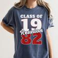 Reunion 1982 Class Of 1982 Reunion 82 Graduation 1982 Women's Comfort Colors T-Shirt Denim