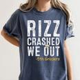 Rizz Crashed We Out 5th Grade Graduation Fifth Graders Women's Comfort Colors T-Shirt Denim