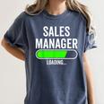 Sales Manager Loading Graduation Graduate New Job Women's Comfort Colors T-Shirt Denim