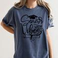 That Says Senior Vibes Graduation Diploma School Spirit Women's Comfort Colors T-Shirt Denim