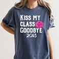Sen18r Shirt Senior 2018 Graduation Kiss Lips Women's Comfort Colors T-Shirt Denim