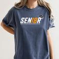 Senior 18 High School Graduation Eighteen Year Old Grad Women's Comfort Colors T-Shirt Denim Senior 18 High School Graduation Eighteen Year Old Grad Women's Comfort Colors T-Shirt Denim