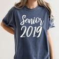 Senior 2019 Shirt Graduation For Adult Men Women's Comfort Colors T-Shirt Denim