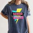 Senior 2022 Graduation Class Of 2022 Retro 90's Graduation Women's Comfort Colors T-Shirt Denim