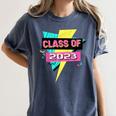 Senior 2023 Graduation Class Of 2023 Retro 90's Graduation Women's Comfort Colors T-Shirt Denim