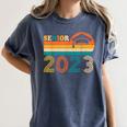 Senior 2023 Retro Class Of 2023 Seniors Graduation 23 Women's Comfort Colors T-Shirt Denim