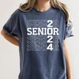 Senior 2024 Graduation Graduate Class Of 2024 Women Boy Girl Women's Comfort Colors T-Shirt Denim