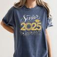 Senior 2025 Graduation Sunflower Class Of 2025 Women's Comfort Colors T-Shirt Denim