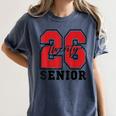 Senior 2026 Class Of 2026 School Graduation 2026 Merch Women's Comfort Colors T-Shirt Denim