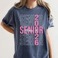 Senior 2026 Class Of 2026 Seniors Graduation 2026 Girl Women Women's Comfort Colors T-Shirt Denim