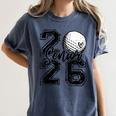 Senior 2026 Golf Player Heart Graduation Girls Teens Women's Comfort Colors T-Shirt Denim