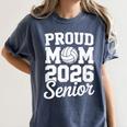 Senior 2026 Volleyball Mom High School Graduation Outfit Women's Comfort Colors T-Shirt Denim