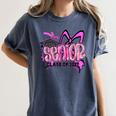 Senior 2027 Class Of 2027 Coquette Girl Pink Graduation 2027 Women's Comfort Colors T-Shirt Denim