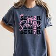 Senior 2027 Class Of 2027 Coquette Pink Bow Graduation 2027 Women's Comfort Colors T-Shirt Denim