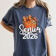 Senior Basketball Class Of 2026 Coquette Graduation Day Women's Comfort Colors T-Shirt Denim