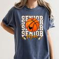 Senior Basketball Mom 2026 Basketball Graduation Women's Comfort Colors T-Shirt Denim