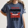 Senior Class Of 2019 Tshirt Graduation Awesome Grandma Women's Comfort Colors T-Shirt Denim
