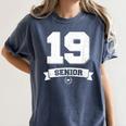 Senior Class Of 2019 Graduation School College Women's Comfort Colors T-Shirt Denim