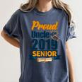 Senior Class Of 2019 Tshirt Graduation School Students Uncle Women's Comfort Colors T-Shirt Denim