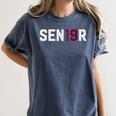Senior Class Of 2019 Graduation Shirt Graduate Women's Comfort Colors T-Shirt Denim