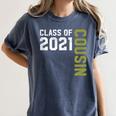 Senior Class Of 2021 Cousin Graduation Women's Comfort Colors T-Shirt Denim