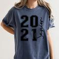 Senior Class Of 2021 Graduation High School College Women's Comfort Colors T-Shirt Denim