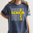 Senior Class Of 2023 Sunflower Graduation Seniors 23 Women's Comfort Colors T-Shirt Denim
