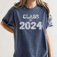 Senior Class Of 2024 Shirts Senior Graduation Women's Comfort Colors T-Shirt Denim