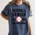 Senior Class Of 2025 Baseball Senior Night Graduation Party Women's Comfort Colors T-Shirt Denim