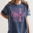 Senior Class Of 2026 Coquette Bow Graduation 2026 Girl Women Women's Comfort Colors T-Shirt Denim
