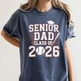 Senior Dad Class Of 2026 Graduate Baseball 2026 Graduation Women's Comfort Colors T-Shirt Denim