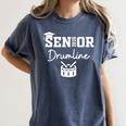 Senior Drumline Class Of 2026 Marching Band Graduation Women's Comfort Colors T-Shirt Denim