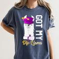 Senior Graduation 2020 Got My Dip-Llama Diploma Llama Pun Women's Comfort Colors T-Shirt Denim