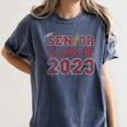 Senior Graduation Class Of 2023 High School College Graduate Women's Comfort Colors T-Shirt Denim
