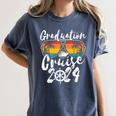 Senior Graduation Trip Cruise 2024 Retro Ship Party Cruise Women's Comfort Colors T-Shirt Denim