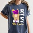 Senior Graduation TShirt 2019 Got My Diploma Llama Pun Shirt Women's Comfort Colors T-Shirt Denim
