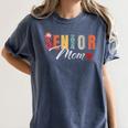 Senior Mom 2024 Graduation Heart Class Of 2024 Women's Comfort Colors T-Shirt Denim