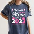 Senior Mom Of A Class Of 2022 Heart School Graduation Women's Comfort Colors T-Shirt Denim