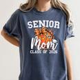 Senior Mom Class Of 2026 Coquette Bow Basketball Graduation Women's Comfort Colors T-Shirt Denim