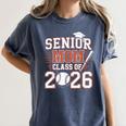 Senior Mom Class Of 2026 Graduate Baseball 2026 Graduation Women's Comfort Colors T-Shirt Denim