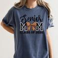Senior Mom Class Of 2026 Graduation Leopard Coquette Bow Women's Comfort Colors T-Shirt Denim