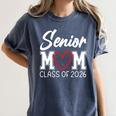 Senior Mom Class Of 2026 Graduation Premium Tri-Blend Women's Comfort Colors T-Shirt Denim